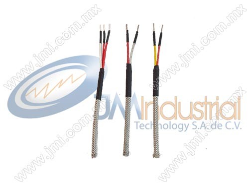 Cables de extensión para termopar y pt100 en fibra de vidrio con malla